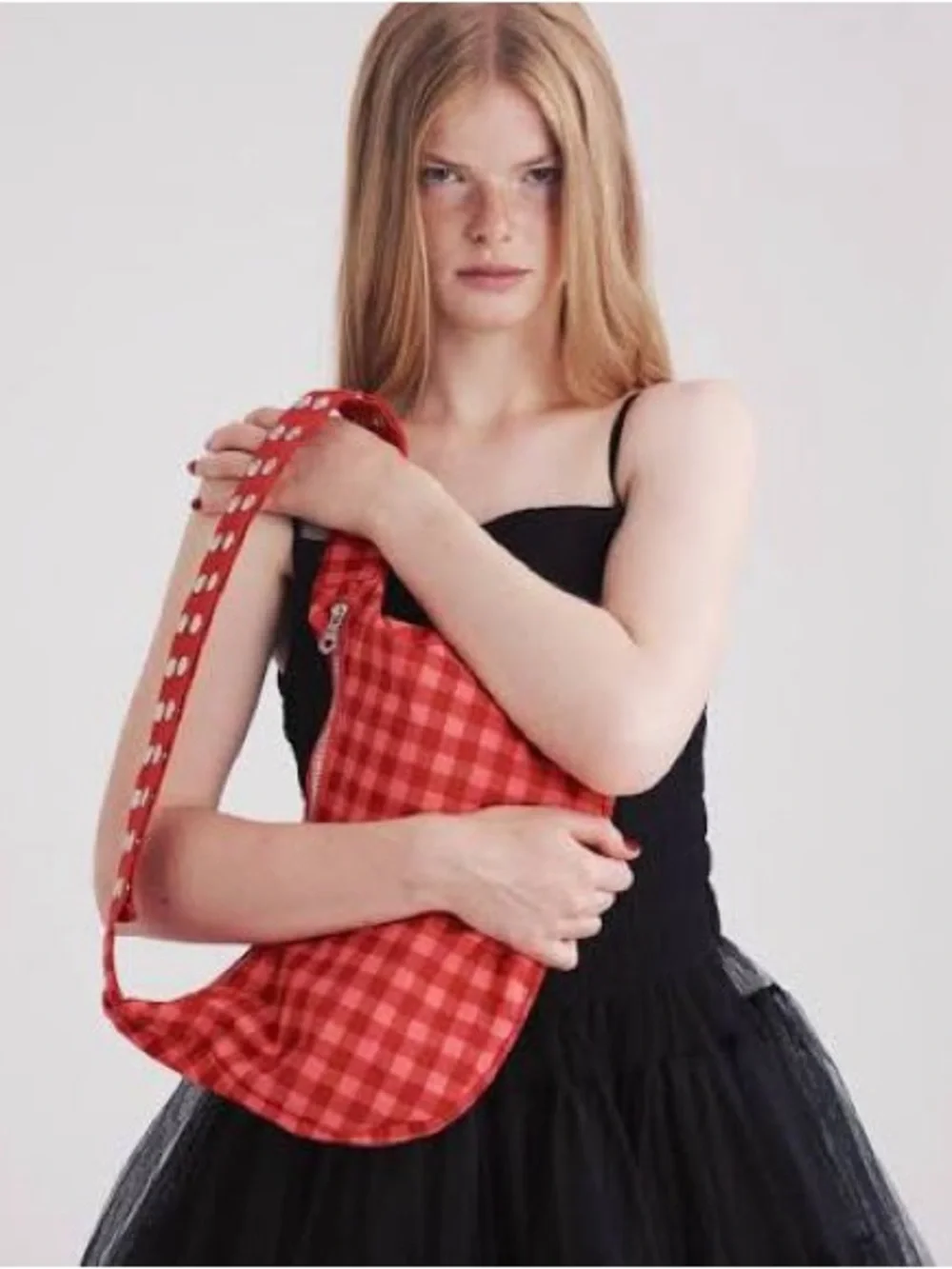 Baggu Molly Goddard Nylon Studded Medium Crescent Bag